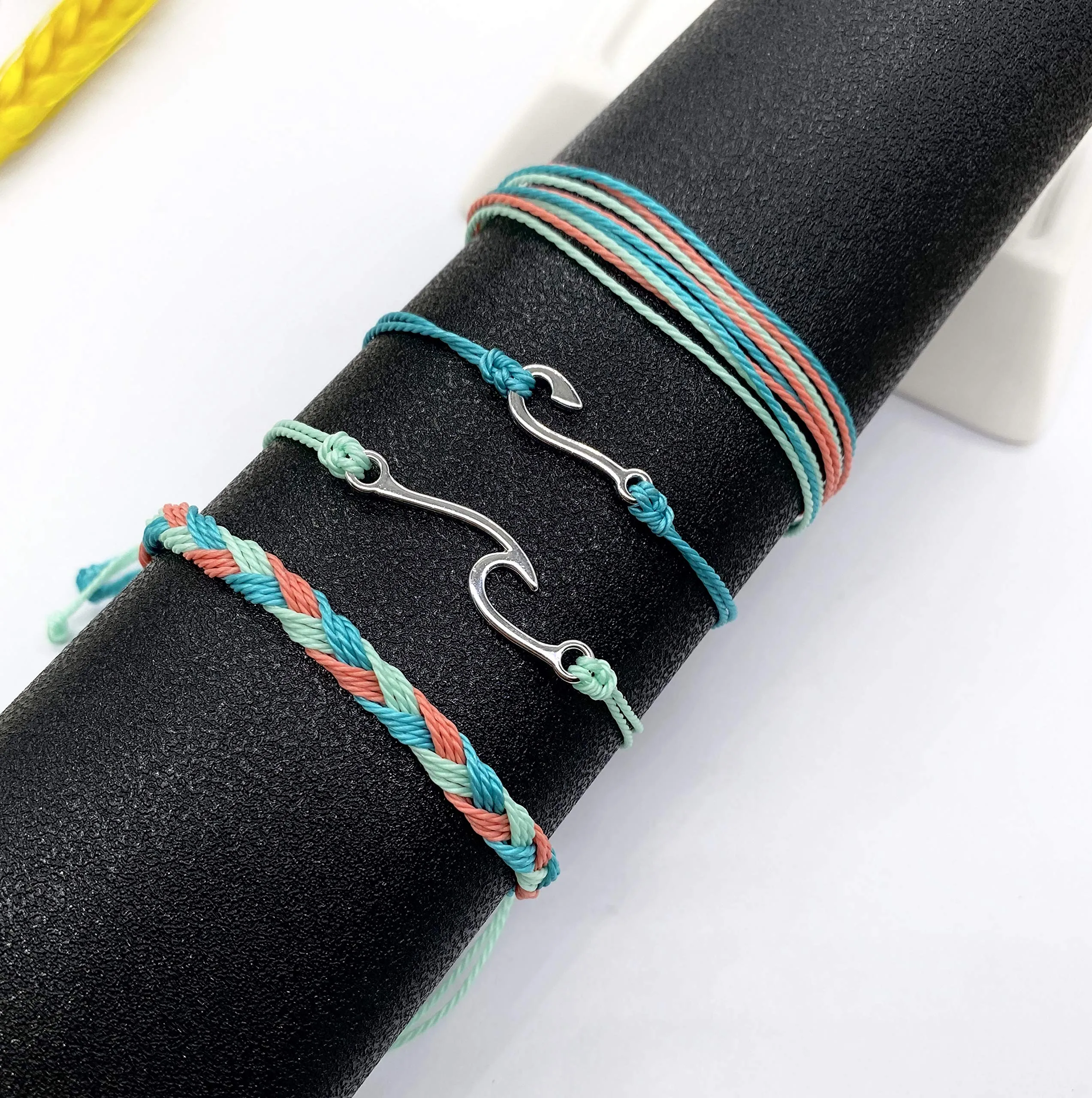 14 Pieces Wave Strand Anklet Bracelets Set,Handmade Cute Sunflower Bracelets Adjustable Braided Rope Bracelet Bohemian Beach Friendship Jewelry Gifts lively maple set