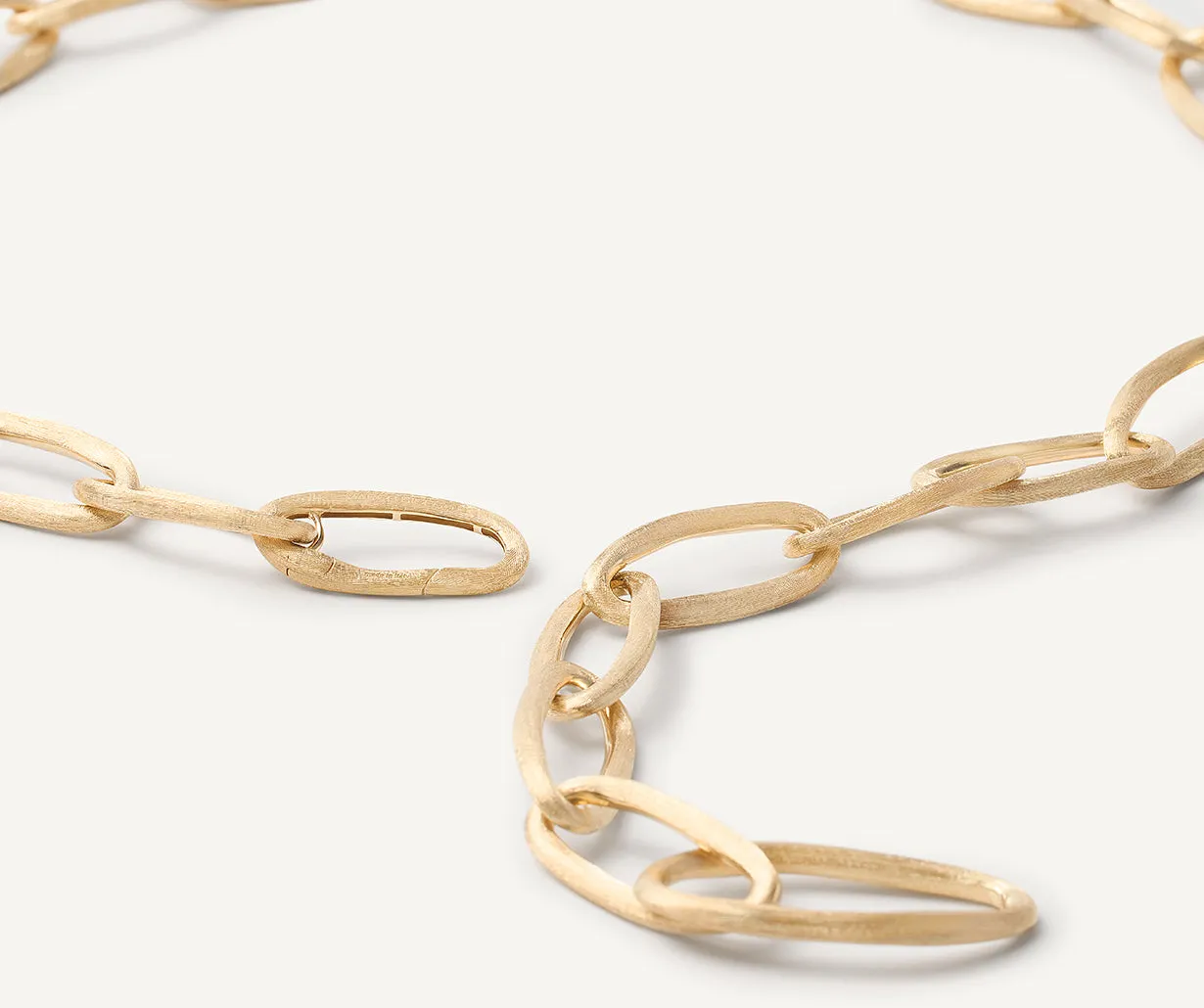 18K Yellow Gold Convertible Oval Link Lariat