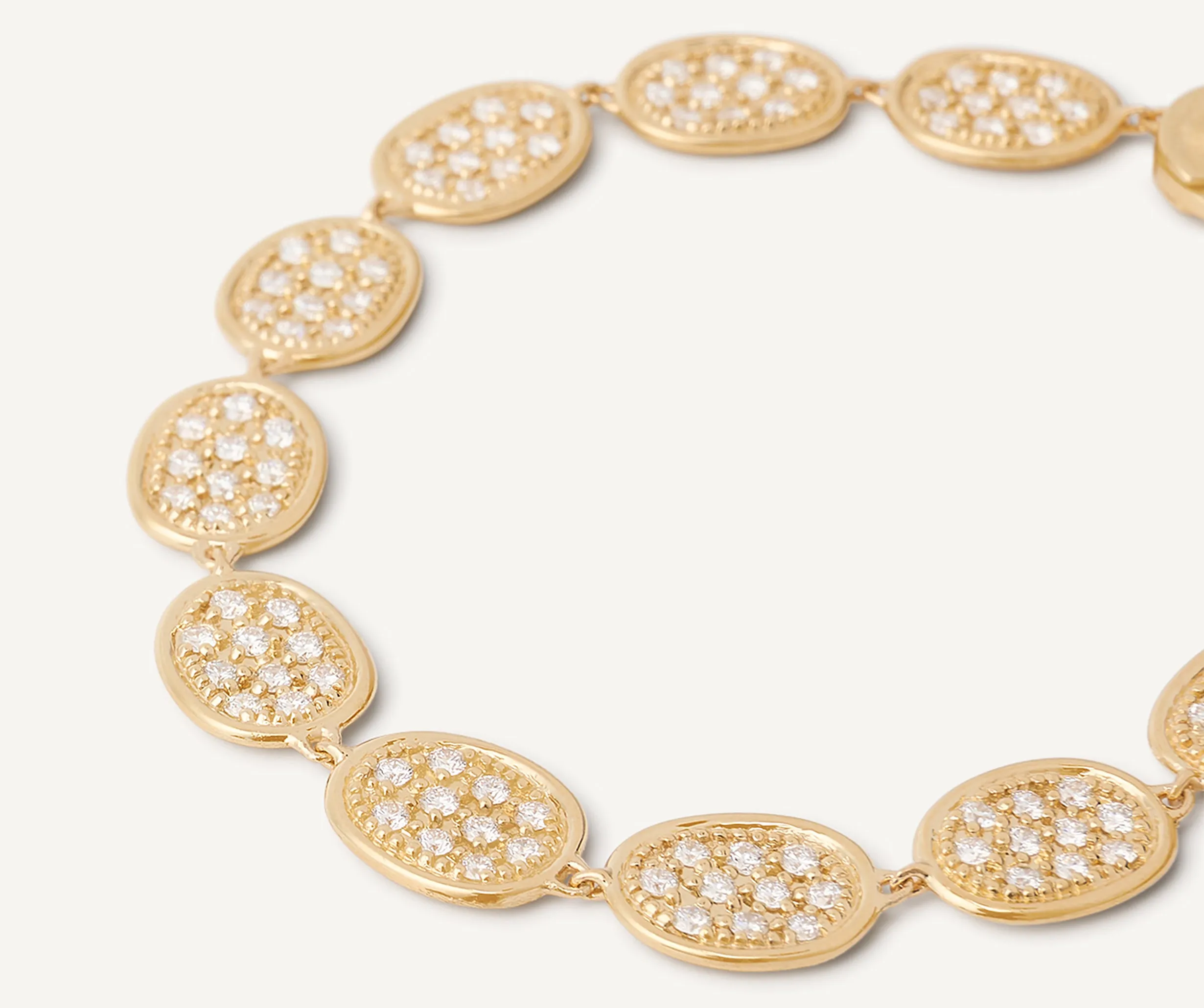 18K Yellow Gold Diamond Pavé Bracelet