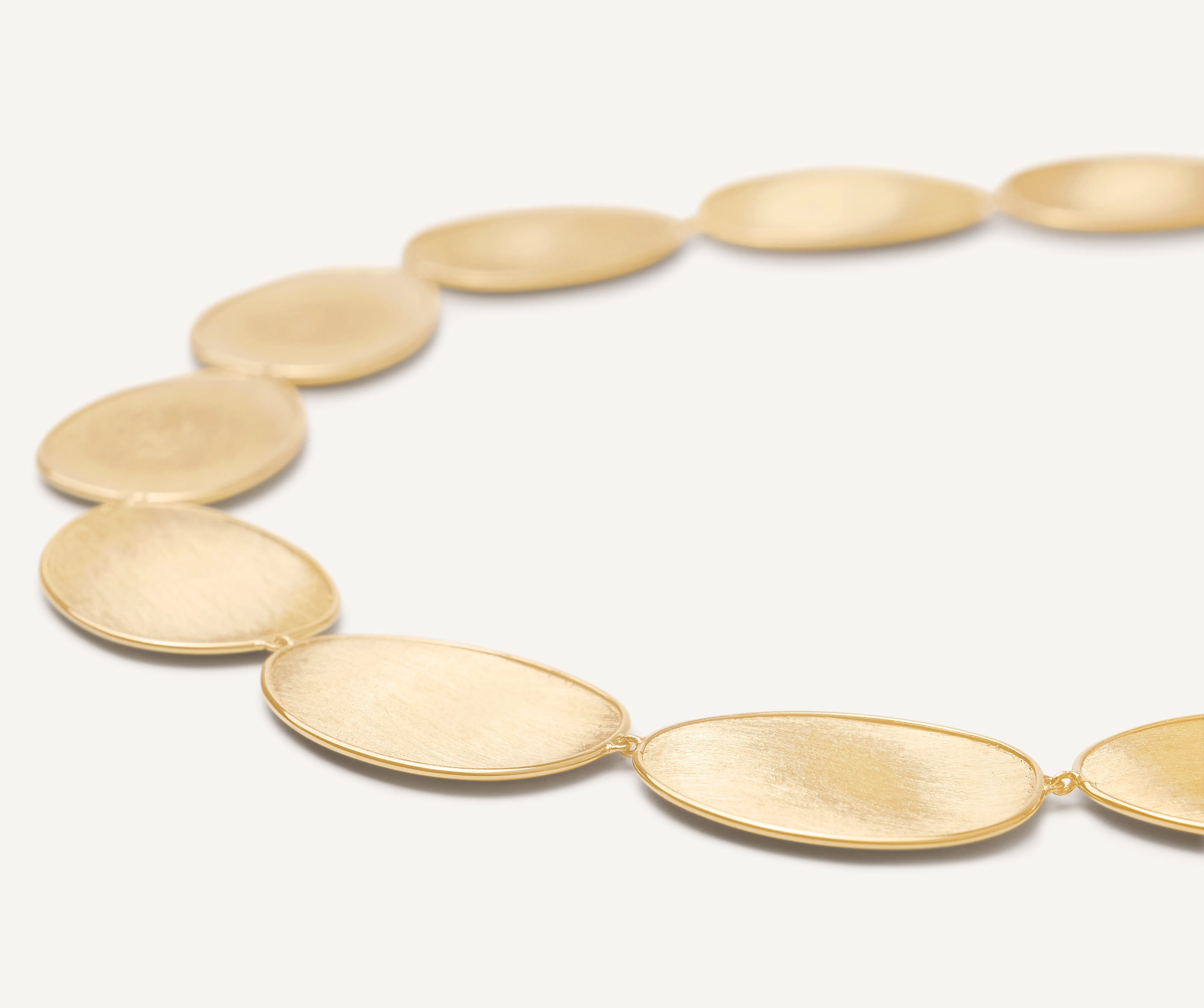 18K Yellow Gold Petal Collar Necklace