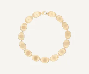 18K Yellow Gold Petal Collar Necklace
