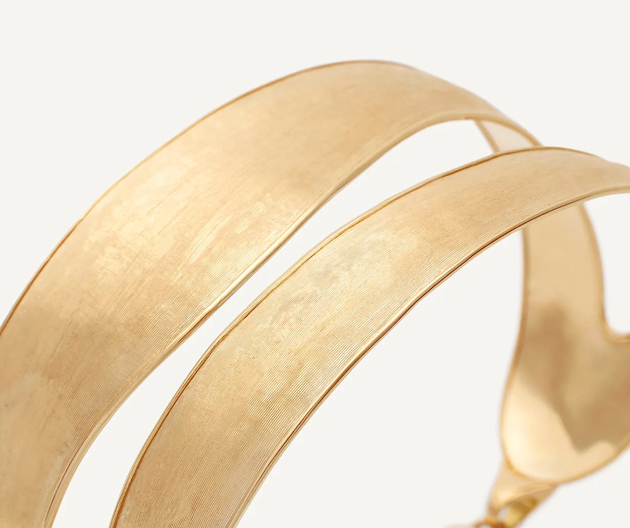 18K Yellow Gold Split Bangle