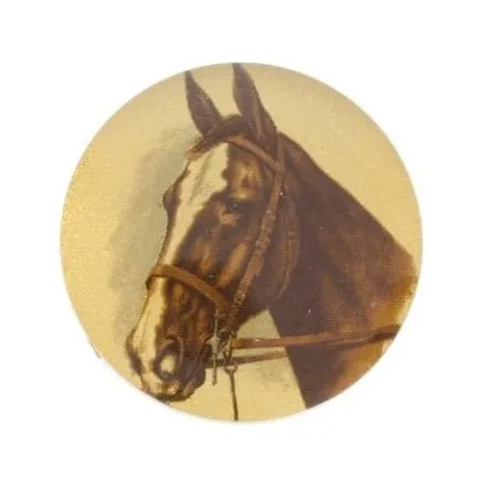 1960s Quarter Horse Cameo, 38mm Round, Pack of 2