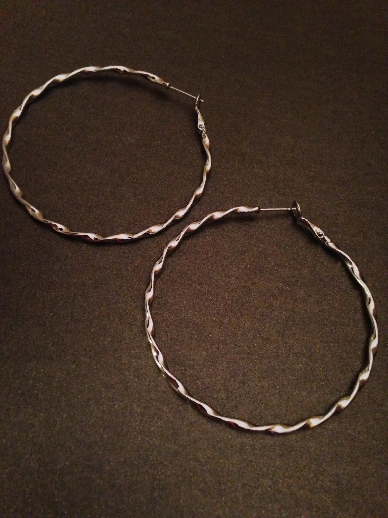 2 1/4" Spiral Hoop Earring