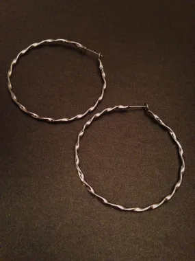 2 1/4" Spiral Hoop Earring