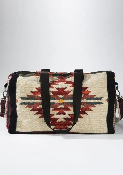 Acapulco Aztec Patterned Travel Duffle Bag