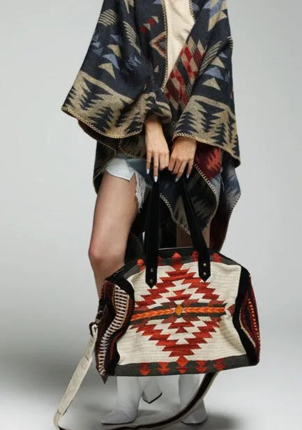 Acapulco Aztec Patterned Travel Duffle Bag