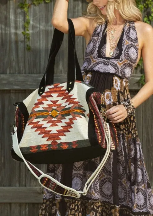 Acapulco Aztec Patterned Travel Duffle Bag