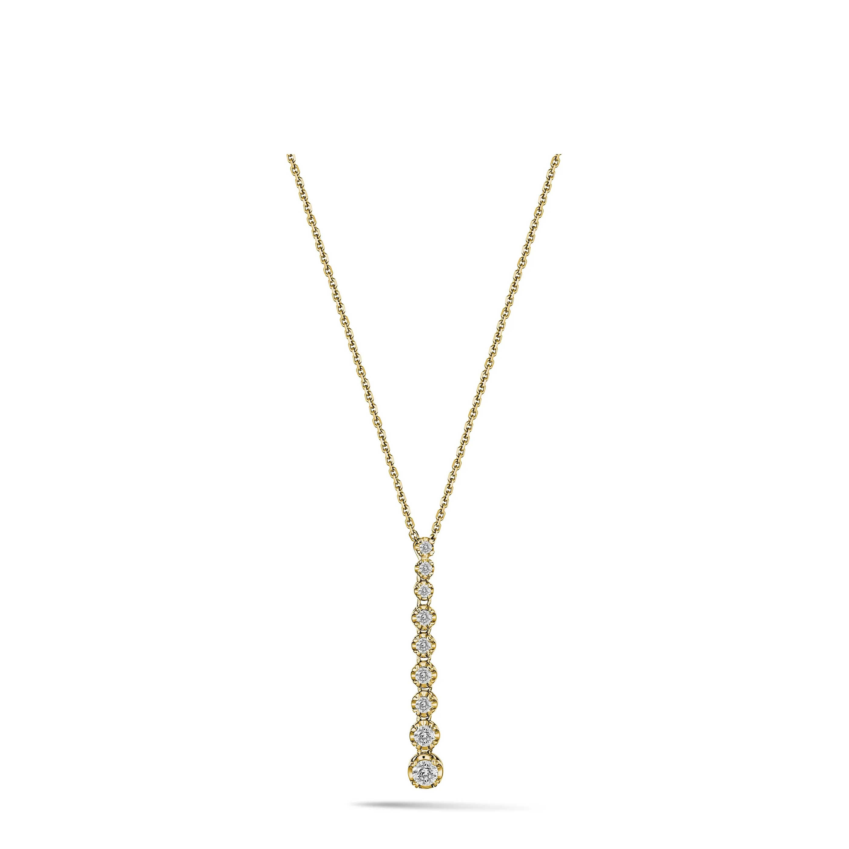 Allure Diamond Drop Pendant | White Gold