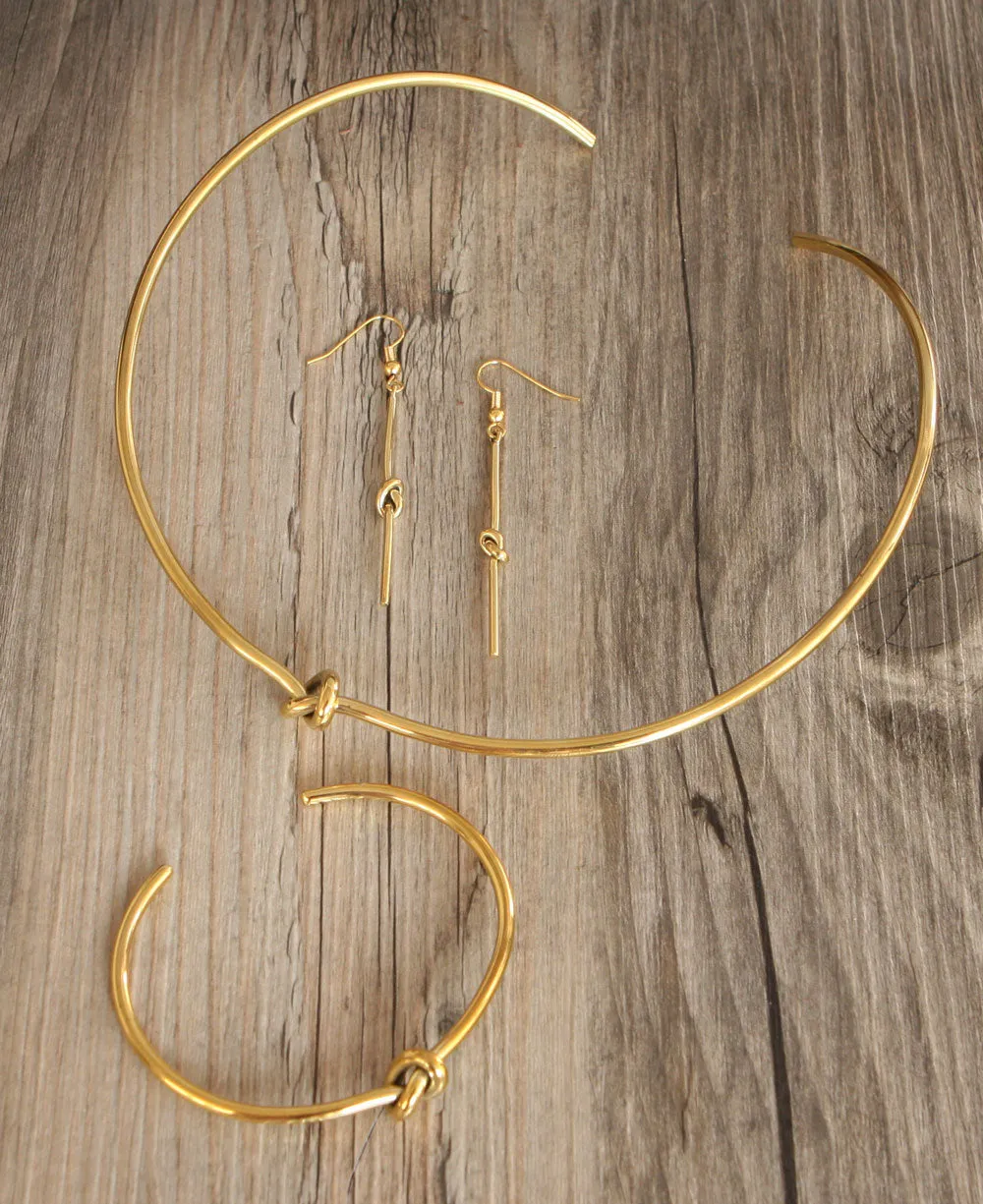 Ancient Ties Brass Knot Jewelry, Thailand