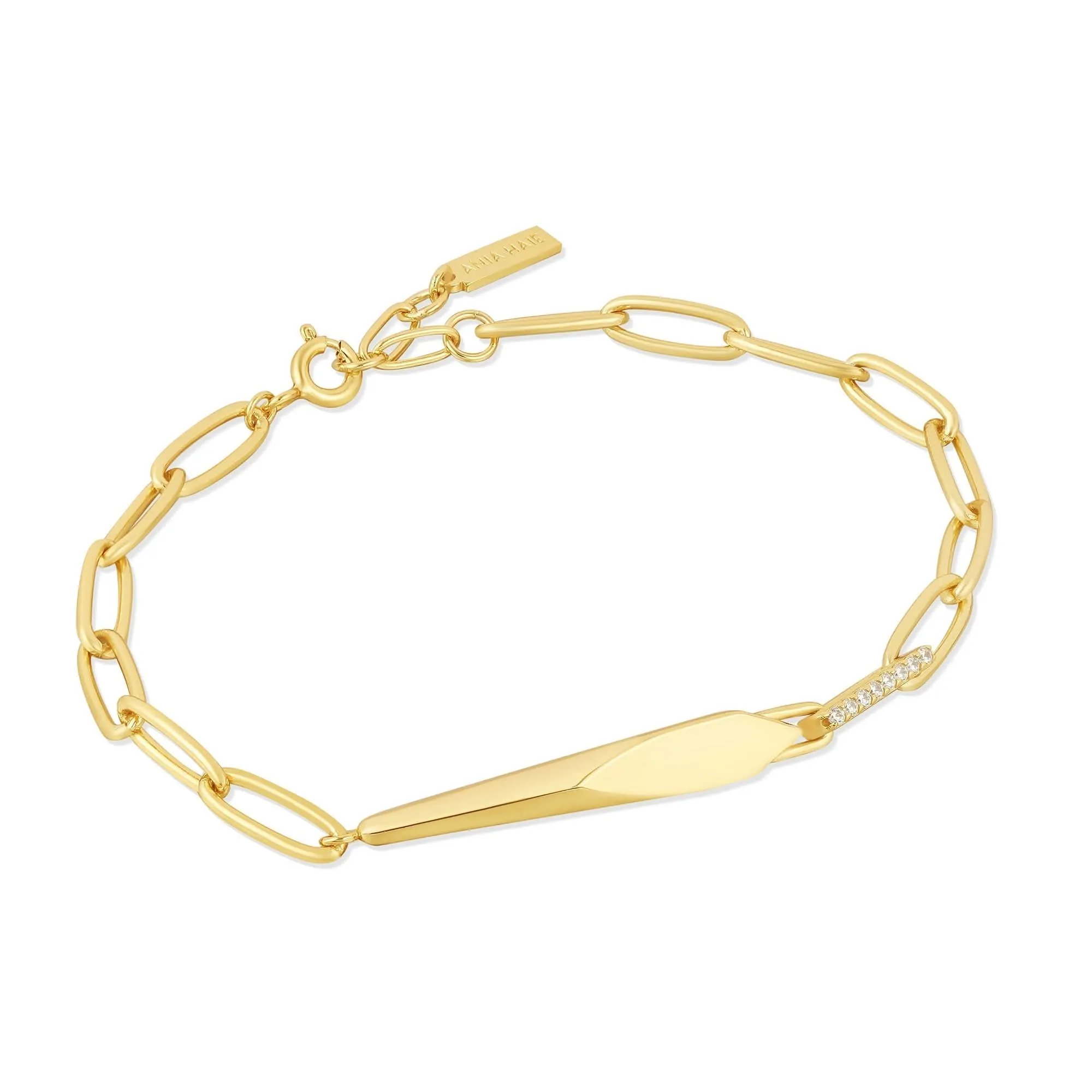 Ania Haie Gold Geometric Chunky Chain Bracelet B053-03G