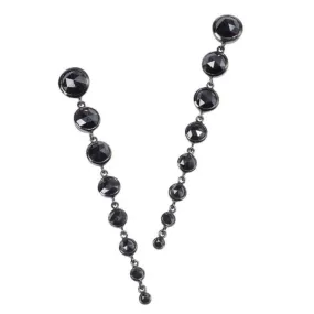 Black Diamond Dangle Earrings