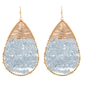 Braylee Beaded Teardrop Earrings