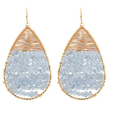 Braylee Beaded Teardrop Earrings