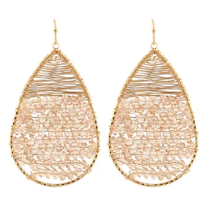 Braylee Beaded Teardrop Earrings
