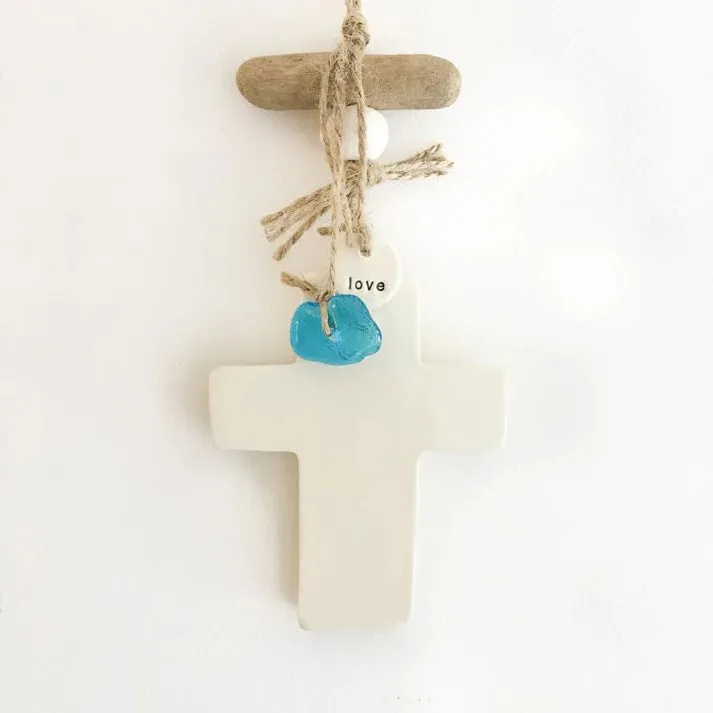 Ceramic Cross Hanging | Plain