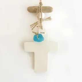 Ceramic Cross Hanging | Plain