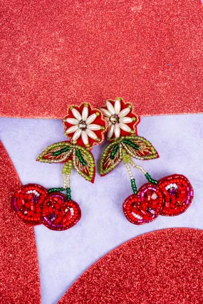 Cherrific Seed Bead Earrings
