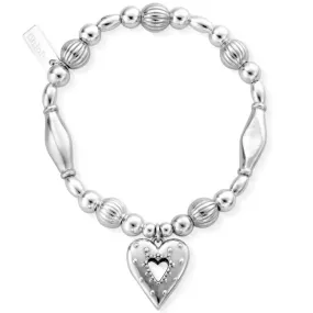 Chlobo Chunky Pumpkin Dotty Open Heart Bracelet
