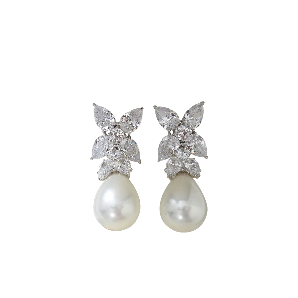 Cluster Pearl Earrings