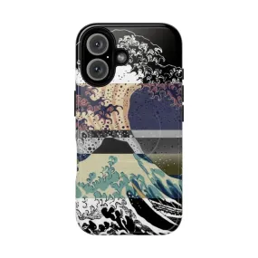 Colorful Glitch Magnetic Phone Cases Inspired by Japanese Art