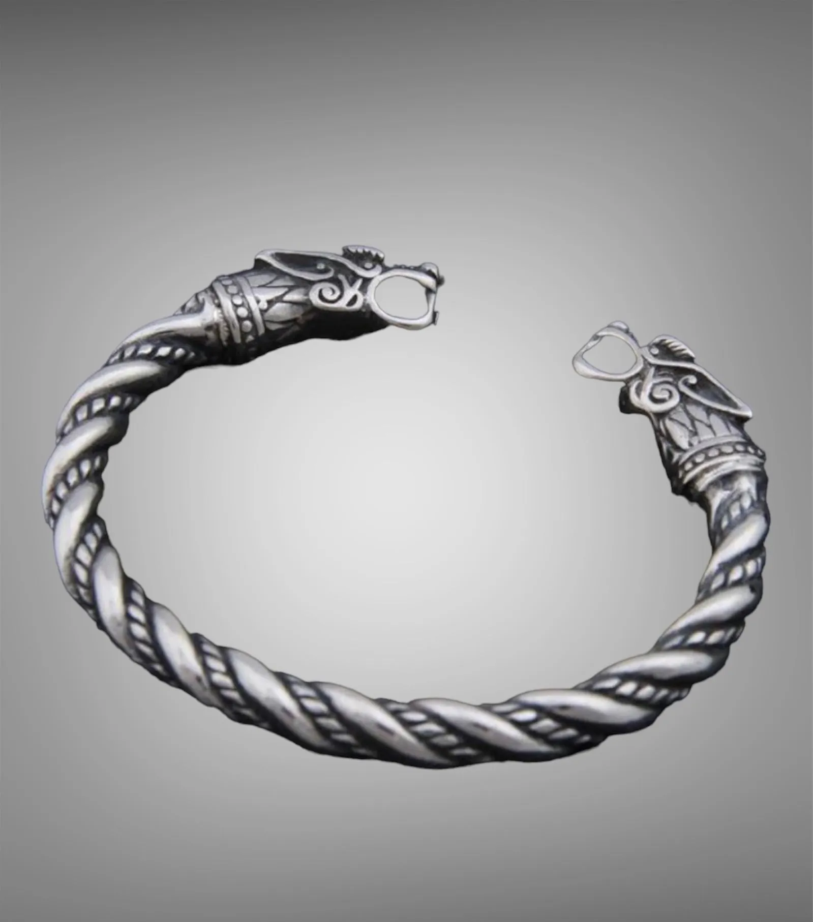Dragon Norse Cuff Bracelet