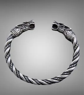 Dragon Norse Cuff Bracelet