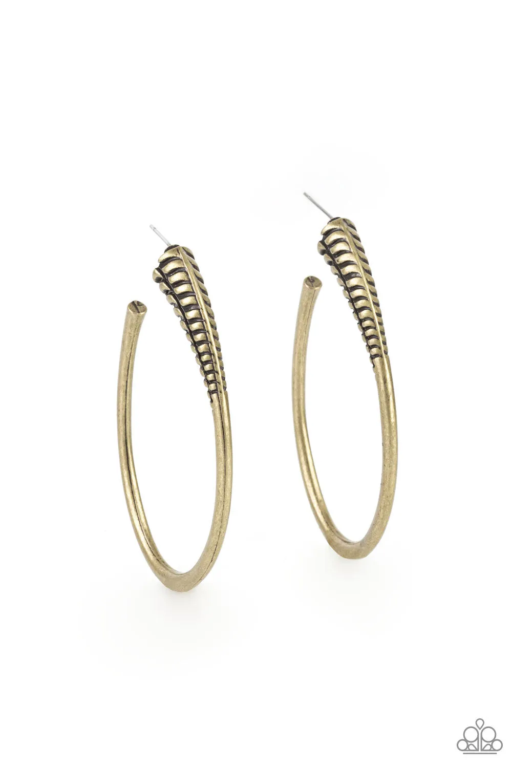 Earrings Fully Loaded - Brass E2232