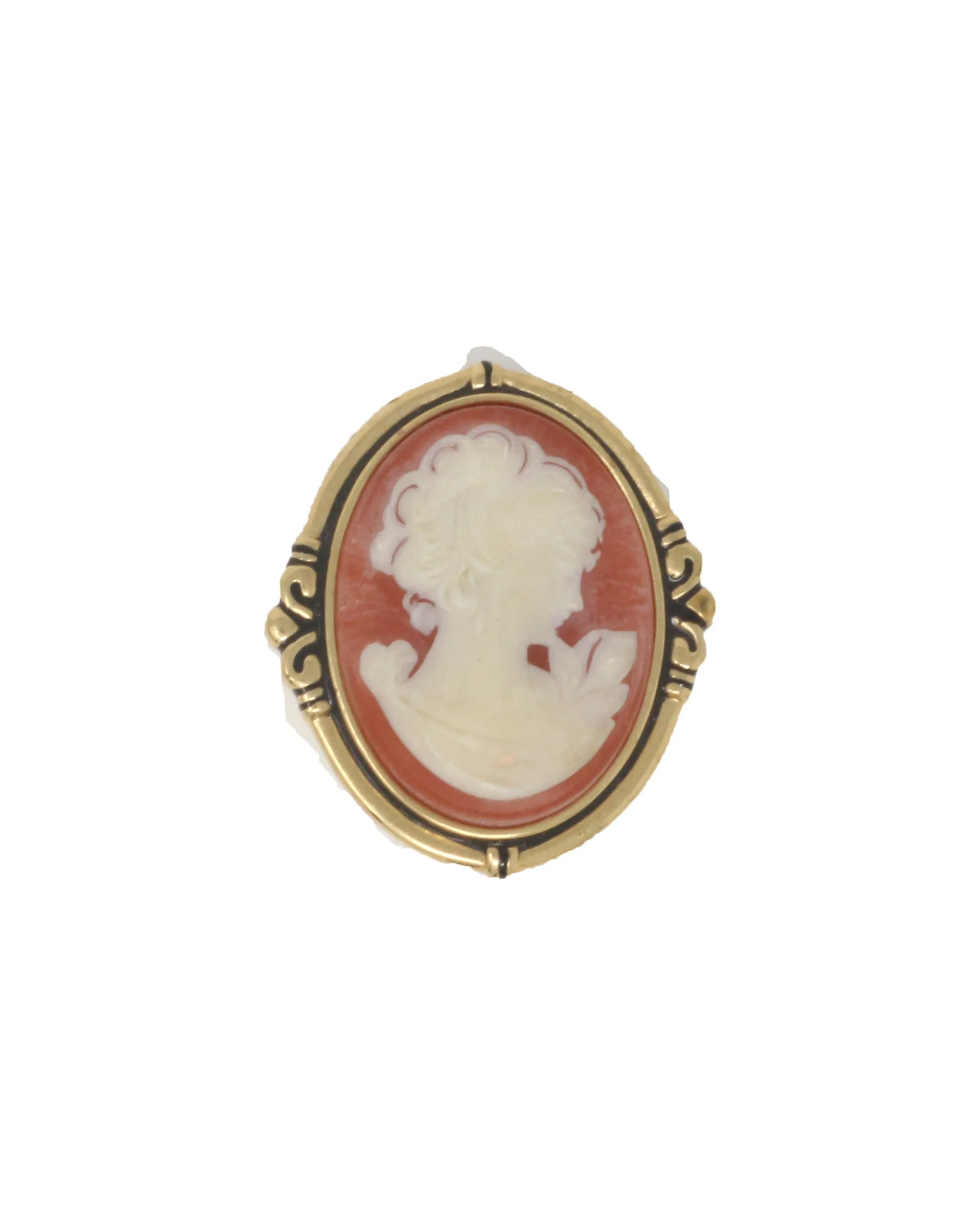 Estee Lauder Youth-Dew Cameo Goldplated Soild Perfume Compact Vintage
