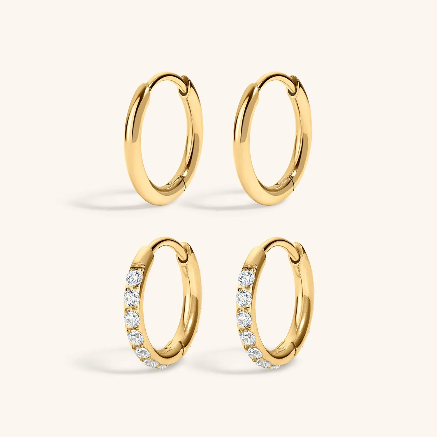 Everyday Hoop Duo in Titanium