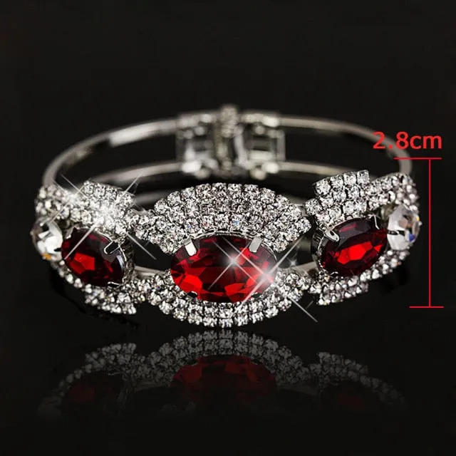 Fashion Women Crystal Wedding Bracelets & Bangles