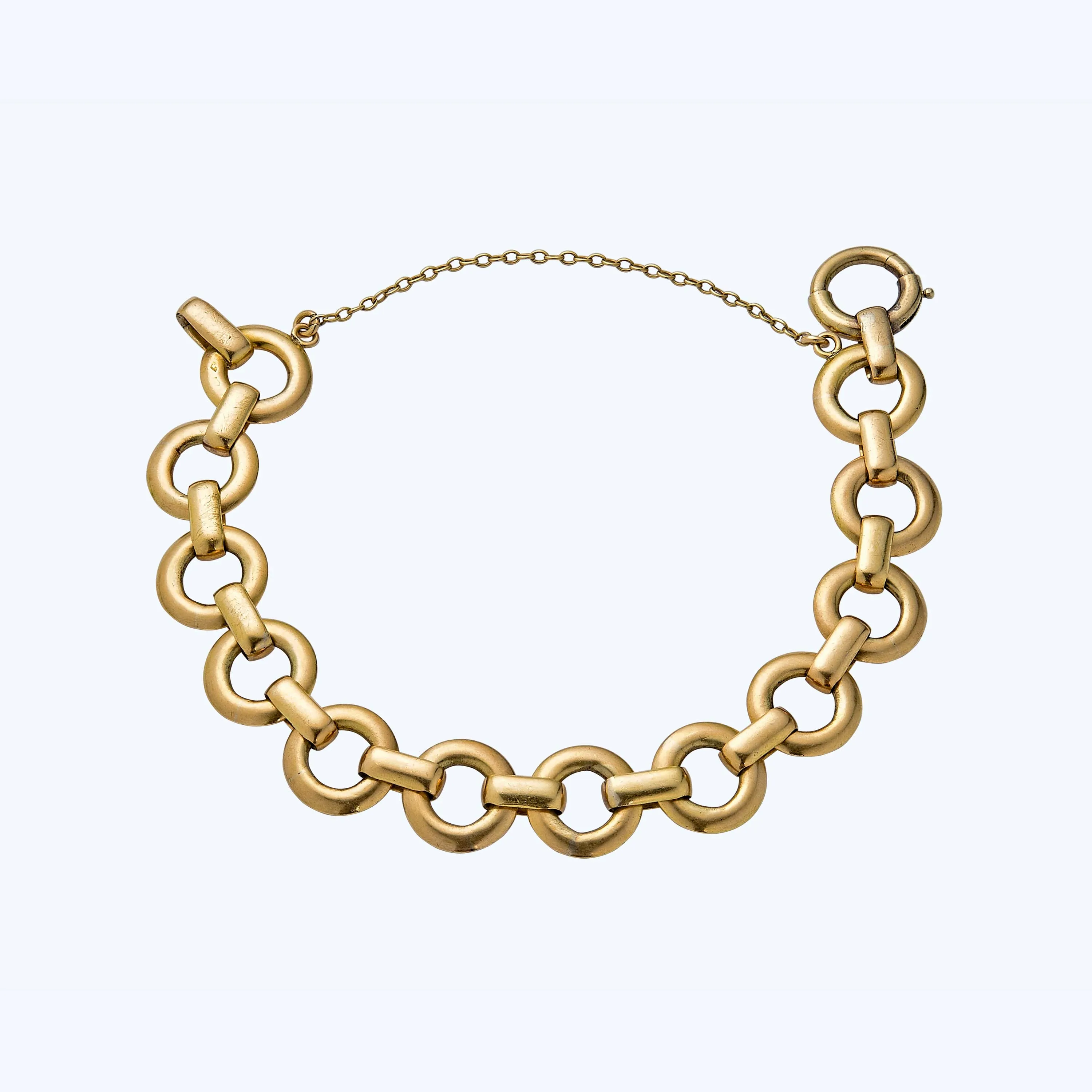 George L'enfant Gold Link Bracelet
