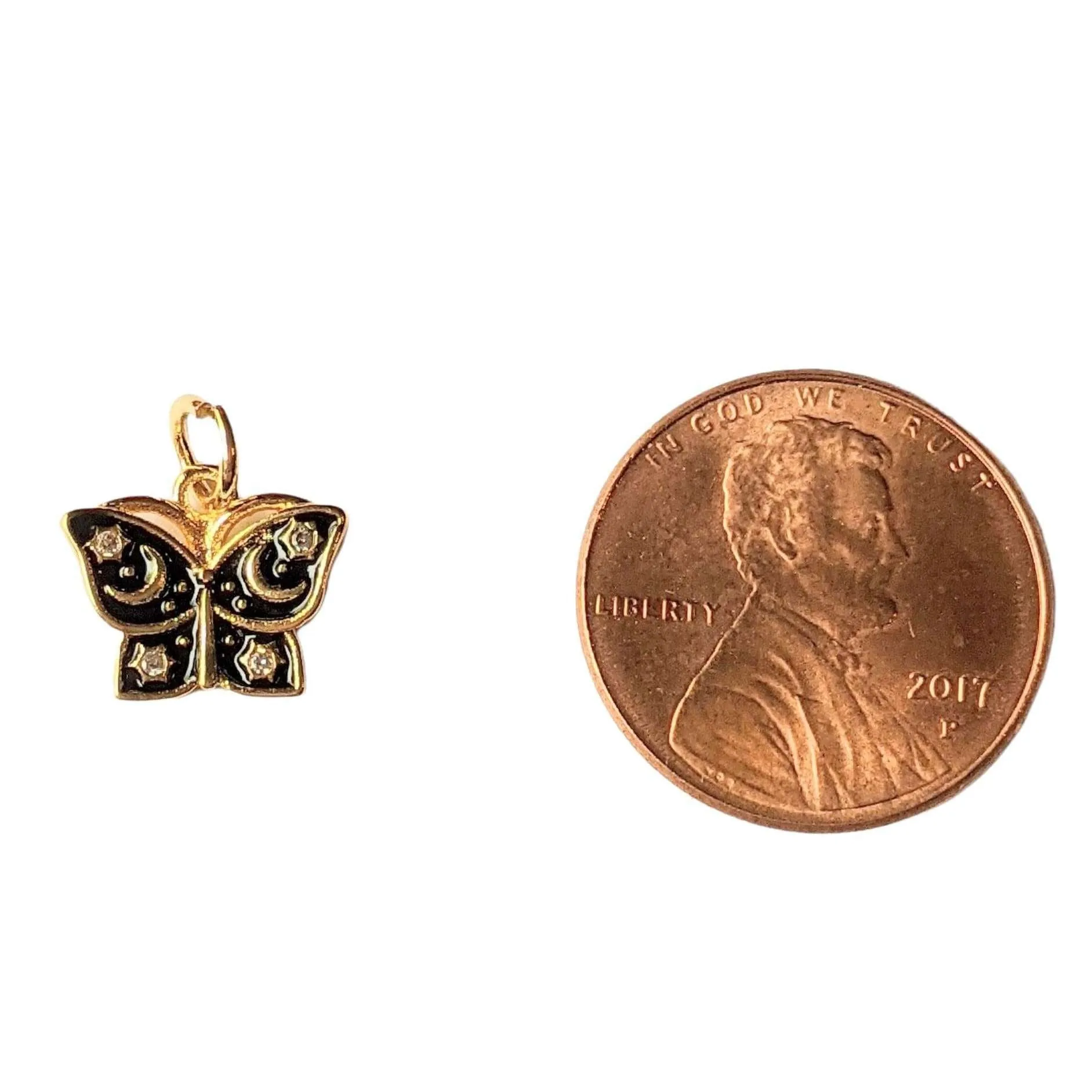 Gold Celestial Butterfly charm