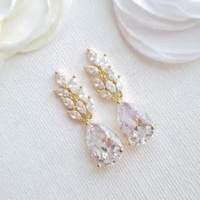 Gold Leaf Earrings-Willow