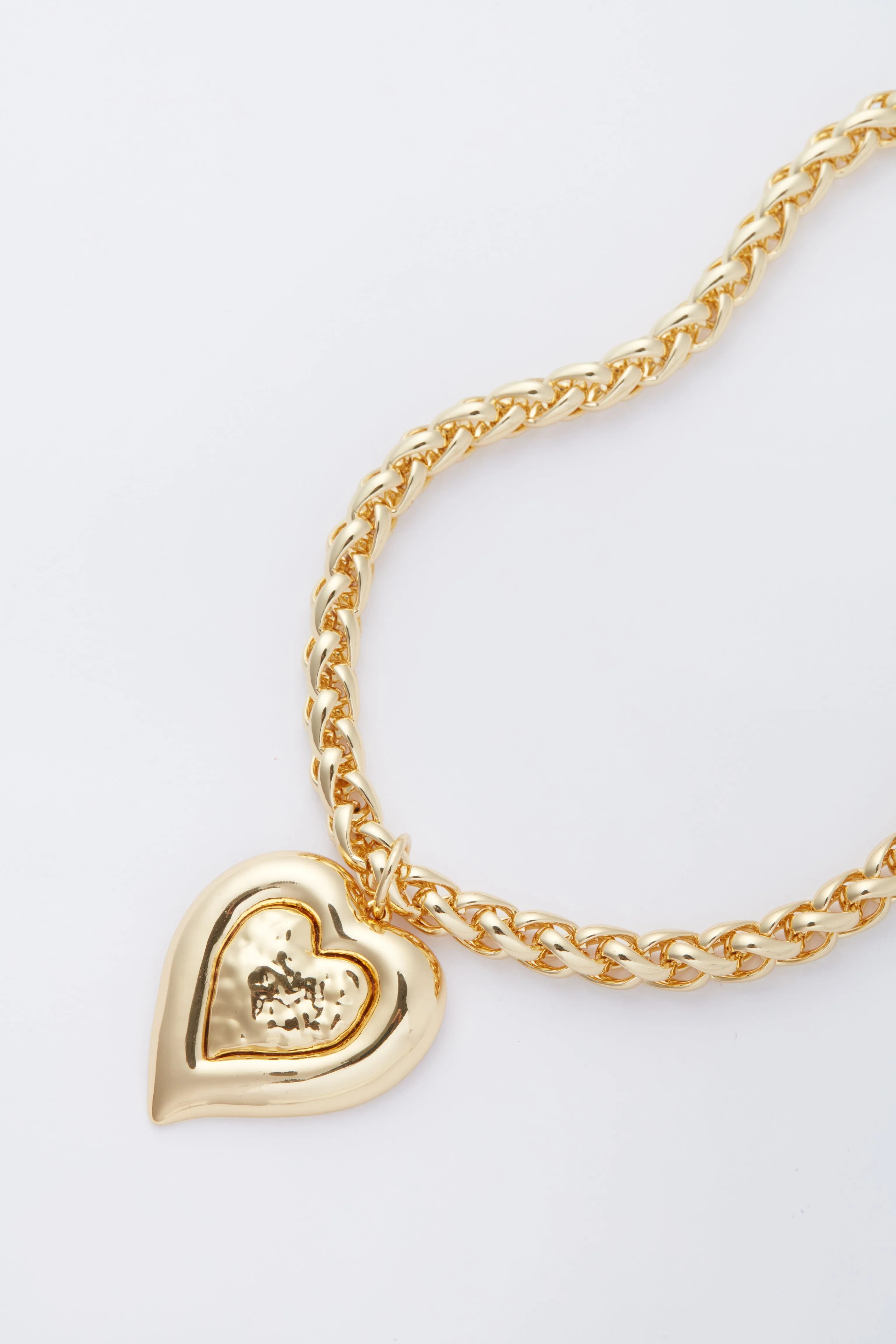 Gold Maxwell Heart Pendant Necklace
