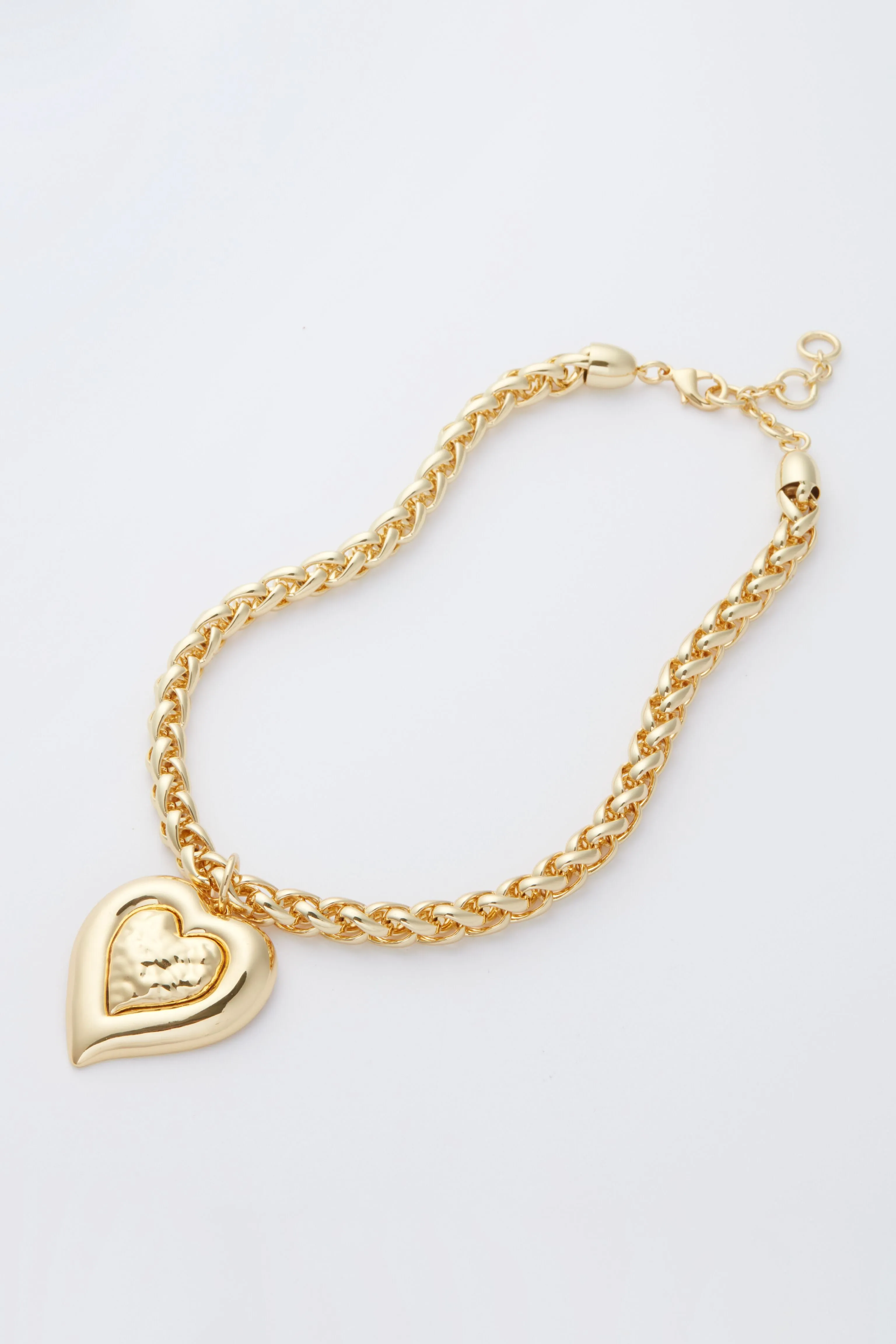 Gold Maxwell Heart Pendant Necklace