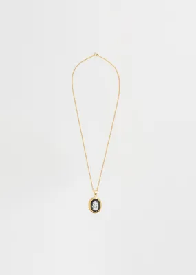 Gold Small Cameo Pendant Necklace