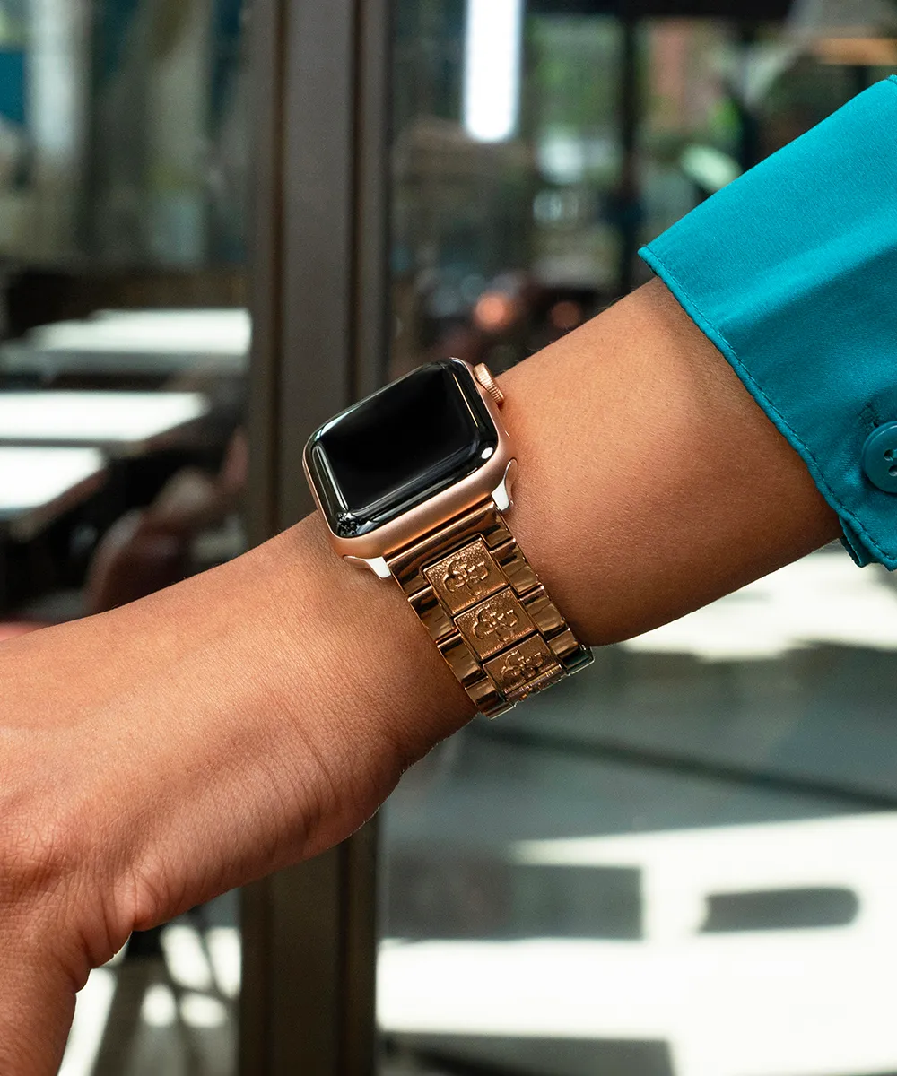 GUESS Logo Stainless Steel Band for Apple 38-40 mm Watch