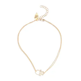Hamsa (hand) Anklet