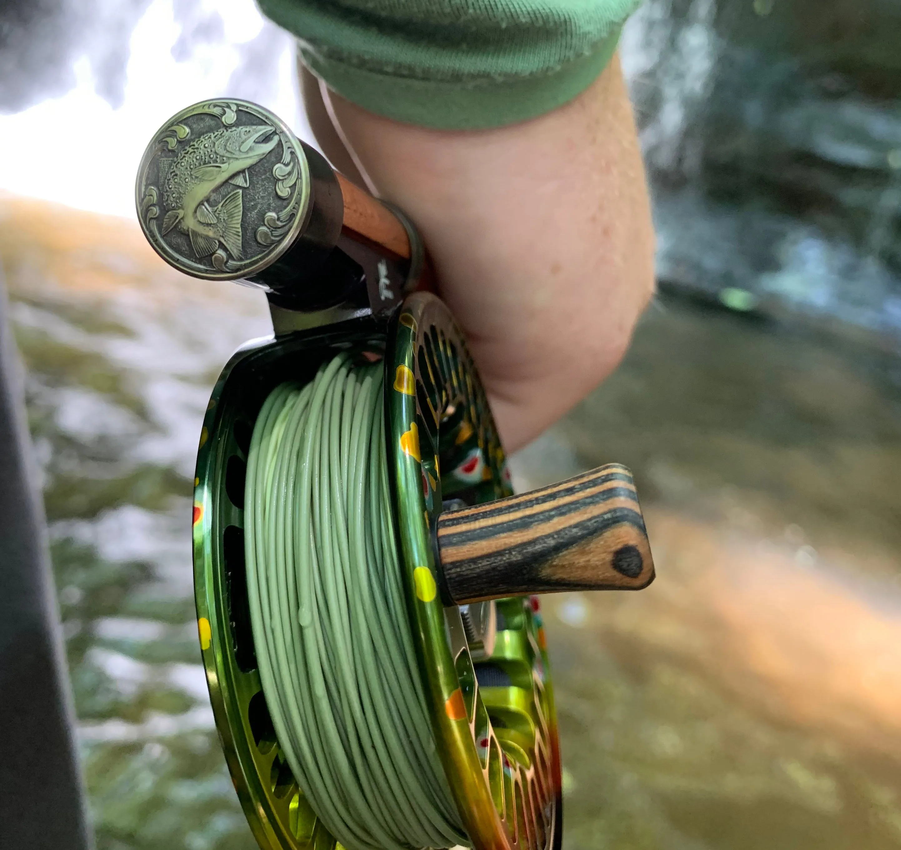 Hand Engraved Trout by Oyster