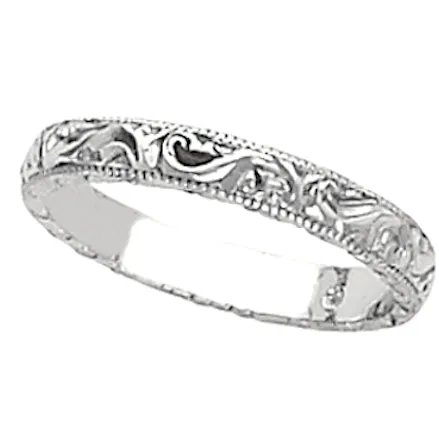 Hand Engraved Wedding Band
