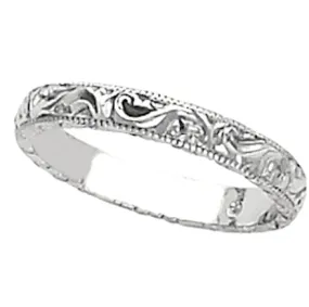 Hand Engraved Wedding Band