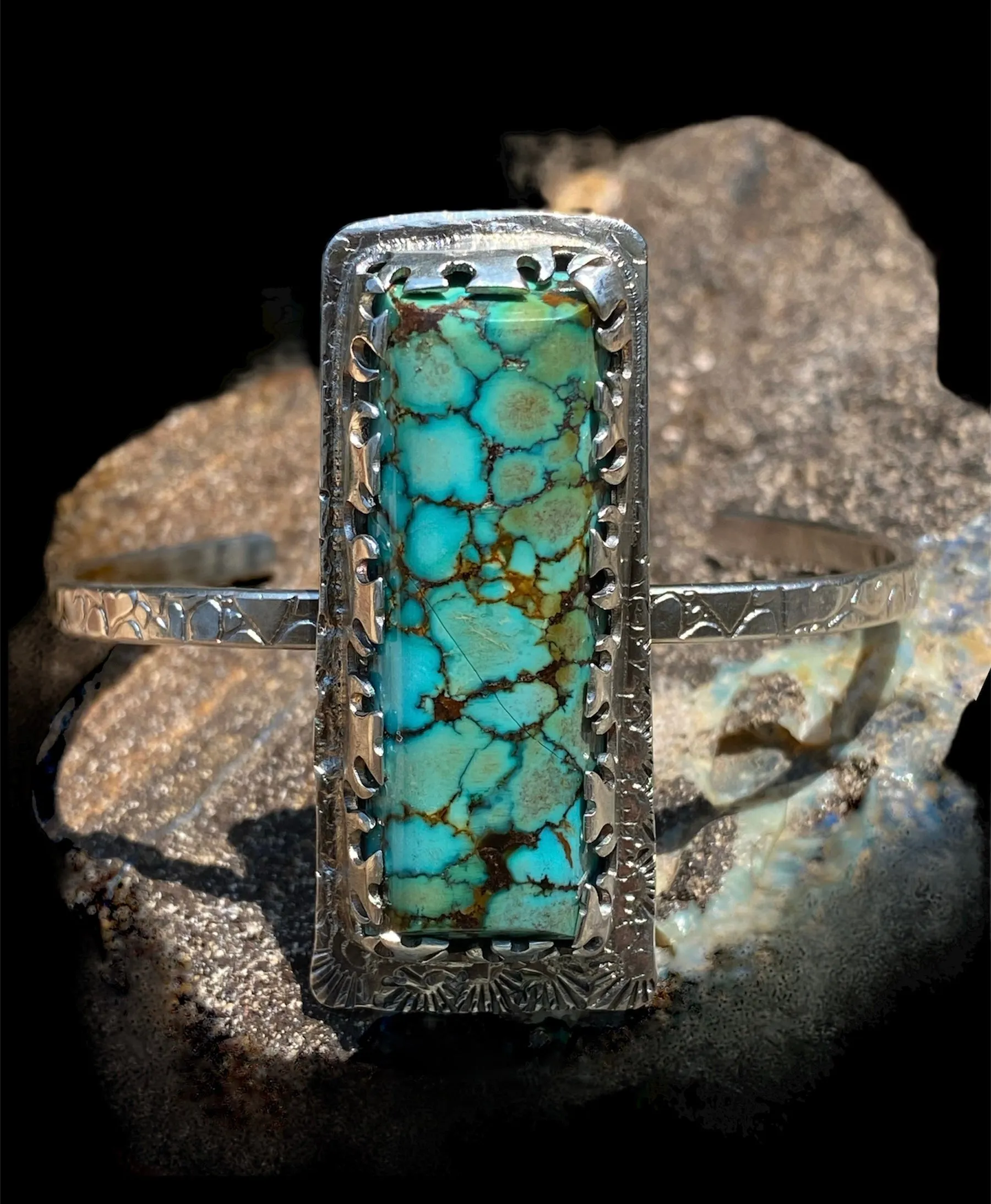 Handmade Cloud Mountain Turquoise Cuff