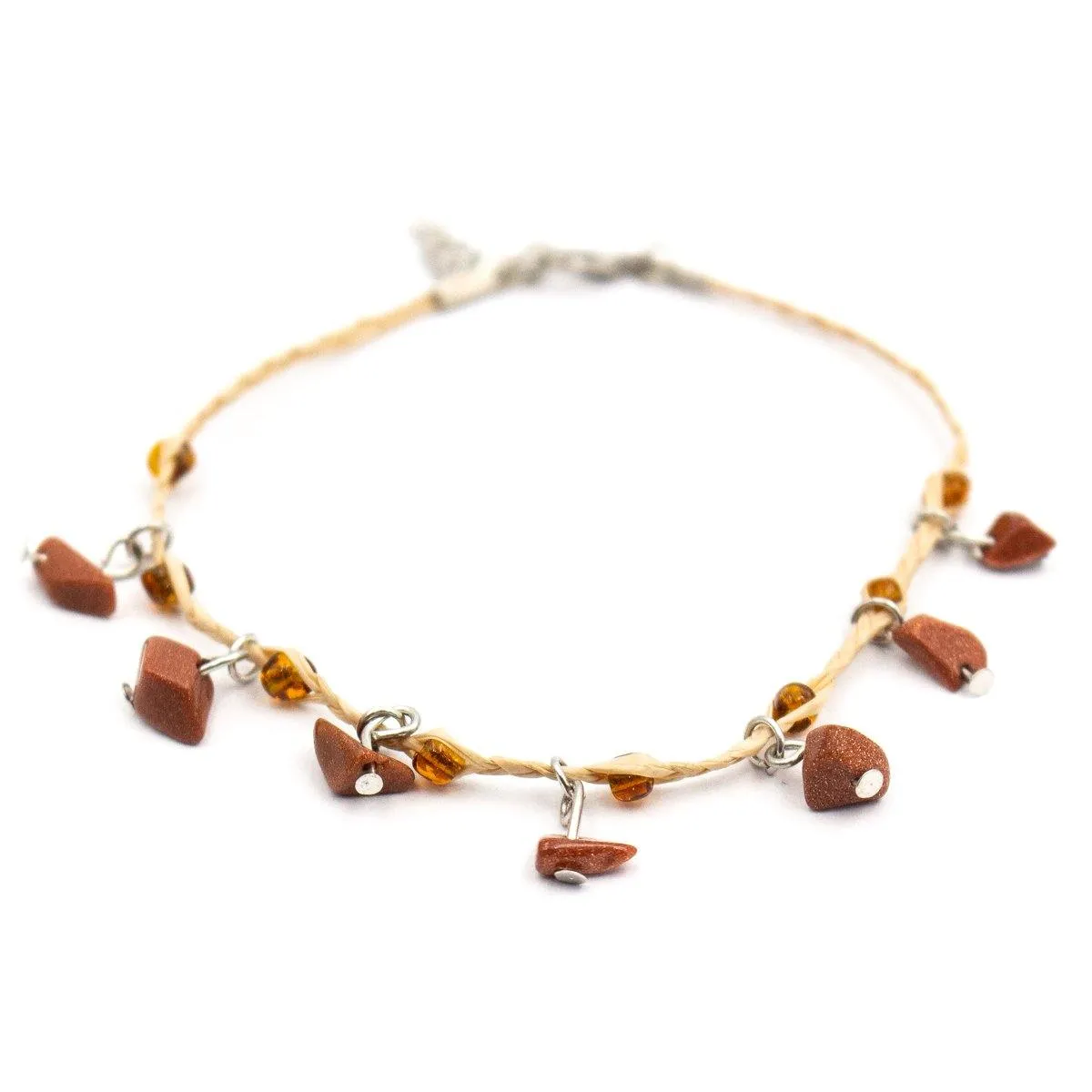 Handmade cork leather anklets BR-414