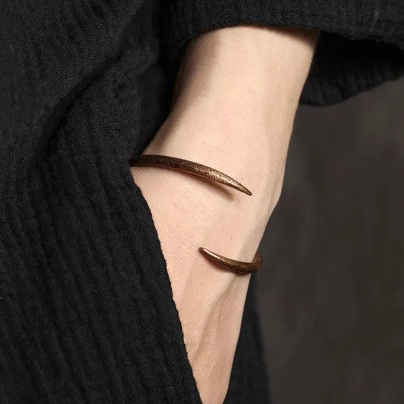 Handmade Vintage Cuff Solid Copper Bangle Bracelet