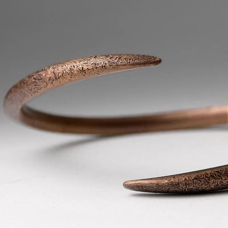 Handmade Vintage Cuff Solid Copper Bangle Bracelet