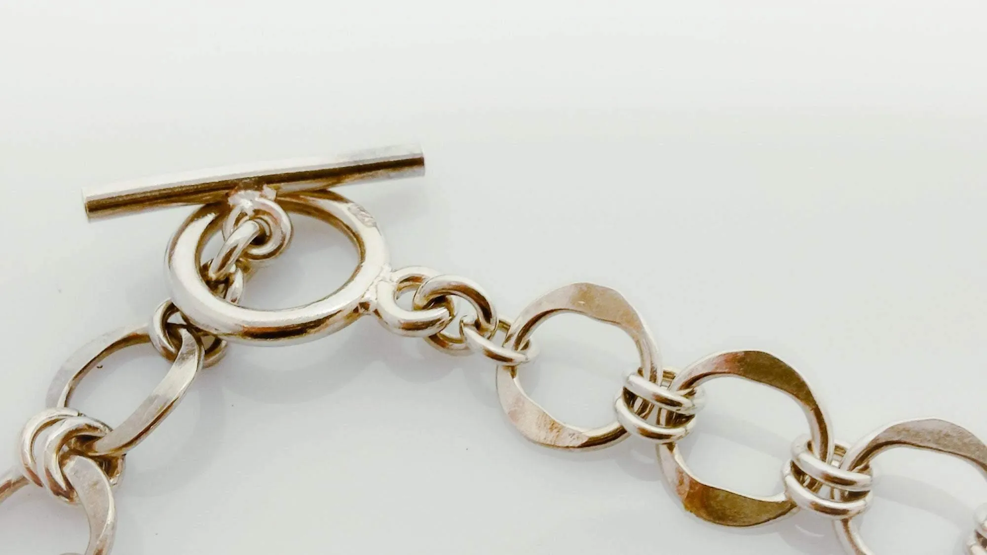 Heavy  silver chain bracelet