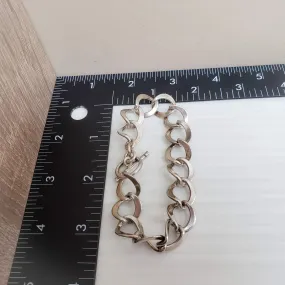 Heavy  silver chain bracelet