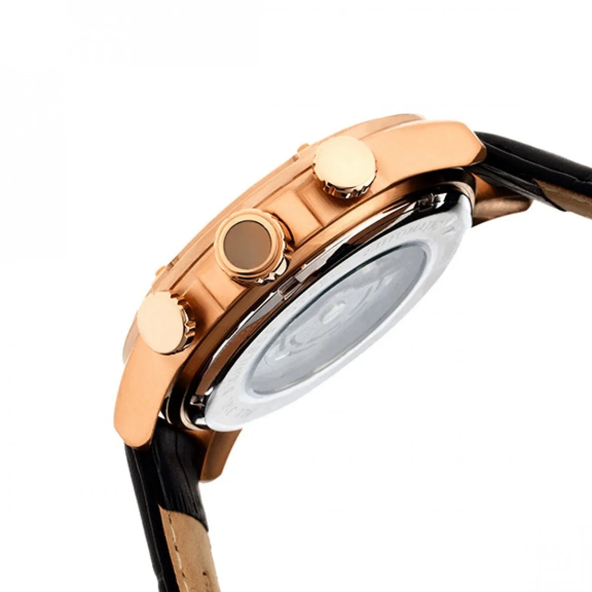 Heritor Automatic Kinser Leather-Band Watch w/Day/Date