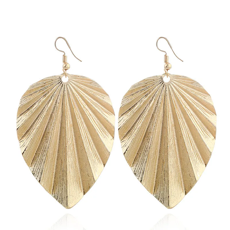 Lina Boho Leaf Dangle Earrings